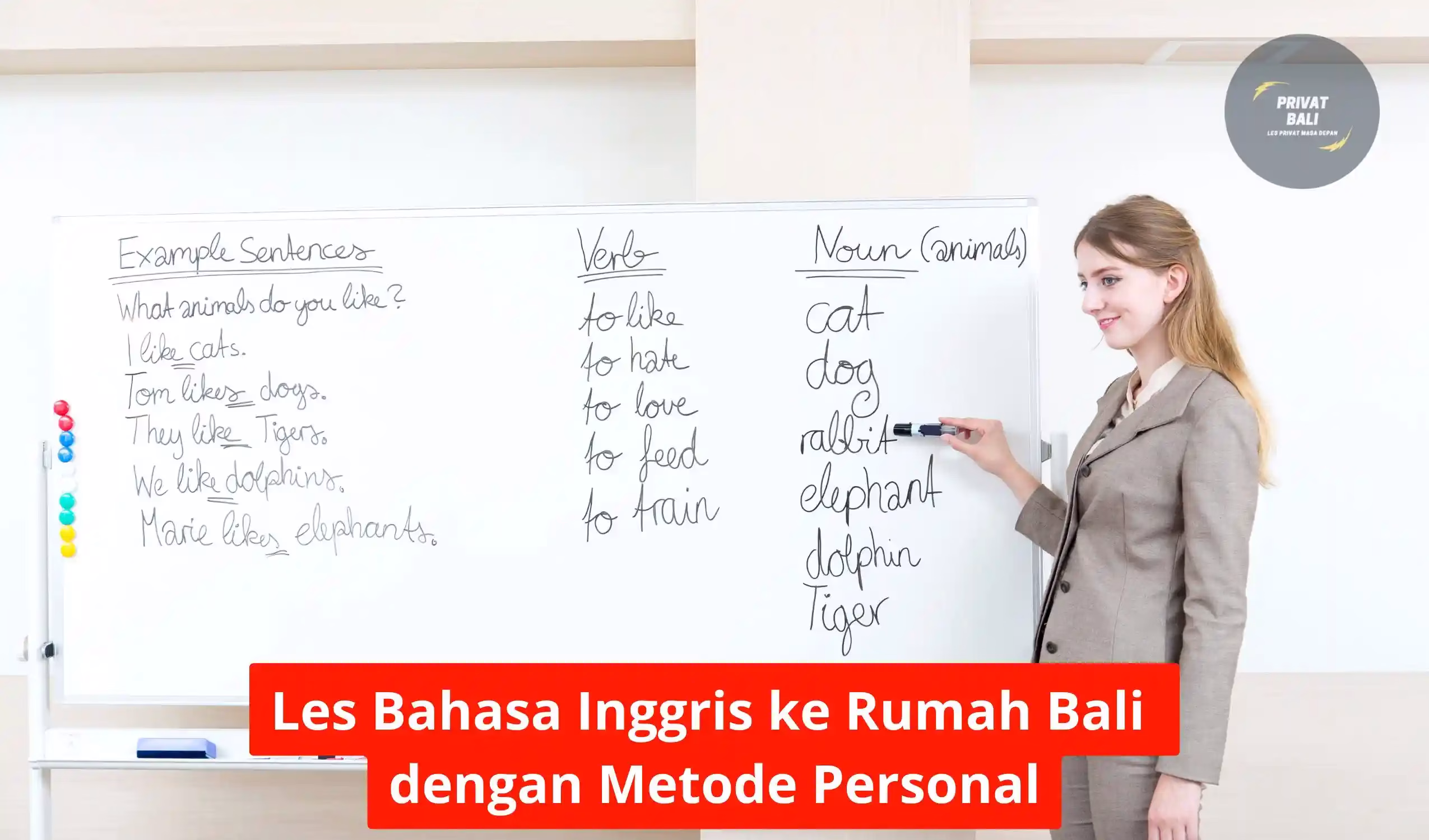 Les Bahasa Inggris ke Rumah Bali dengan Metode Personal