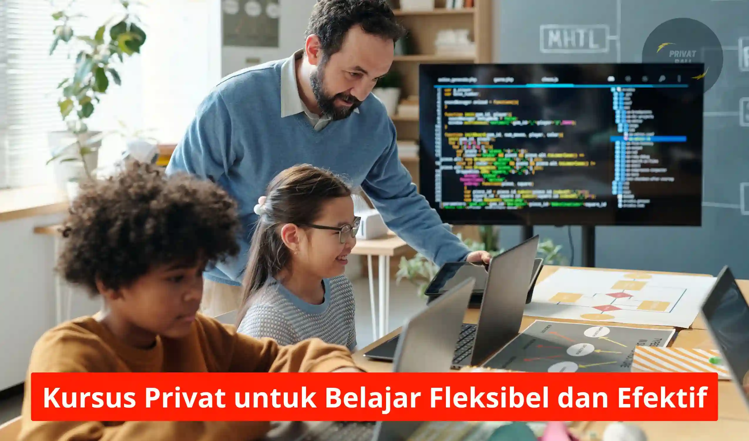 Kursus Privat membantu siswa belajar lebih fokus, fleksibel, nyaman, dan efektif bersama pengajar berpengalaman terpercaya.